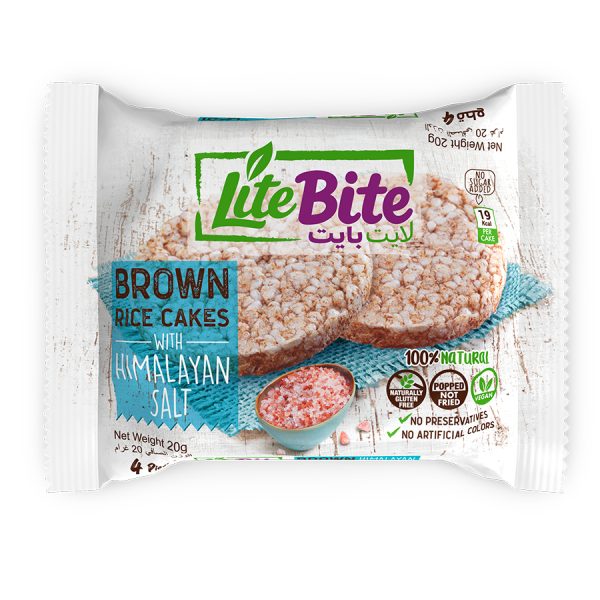 Puffed Brown Rice Cakes With Himalayan Salt X3