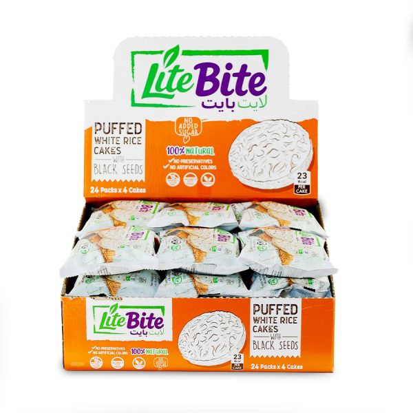 Puffed White Rice Cakes With Black Seeds
