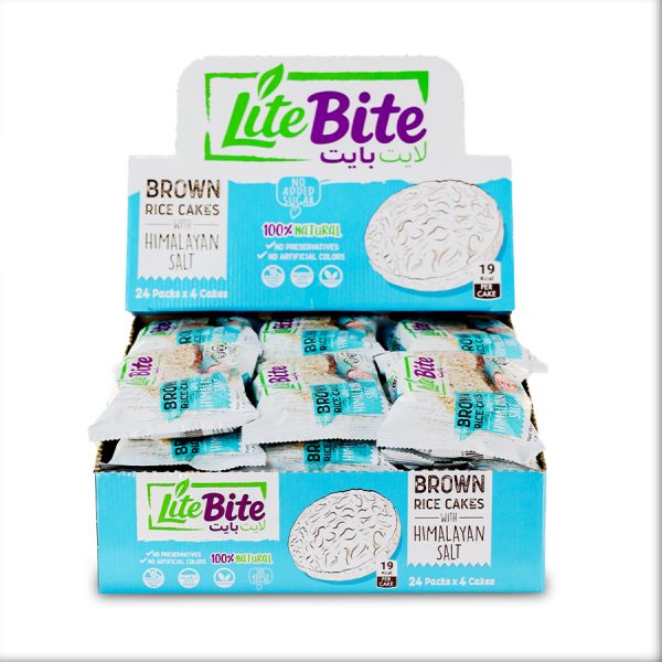 Puffed Brown Rice Cakes With Himalayan Salt