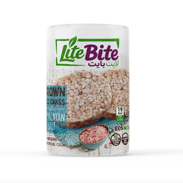 Puffed Brown Rice Cakes With Himalayan Salt