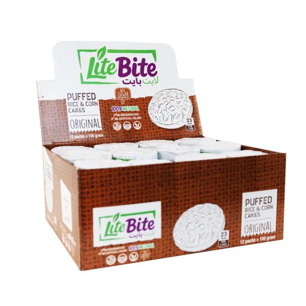 Puffed White Rice & Corn Cakes Original Box X12